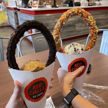 Red Circle Ice Cream - Pearland - Churro Daddy - Desserts Near Me - Pearland, Texas
