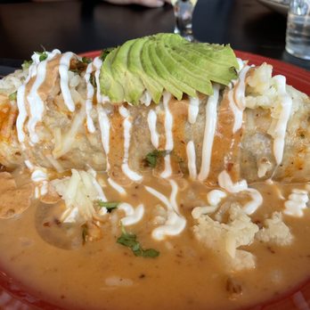 Fernando's Cali Kitchen - Wet burrito w/ chicken and added avocado - Mexican Near Me - Yuba City, California