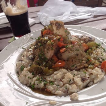 Grind At Kona Tiki Bar - Veal shank with mushroom risotto. Yum!! - New American Near Me - Ormond Beach, Florida Grind At Kona Tiki Bar - Veal shank with mushroom risotto. Yum!! - New American Near Me - Ormond Beach, Florida