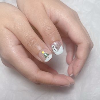 YES Nails & Lashes - Christmas design, so cute - Waxing Near Me - San Gabriel, California