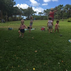Maui Tropical Plant Nursery & Landscape - Kids playing in the cool breeze at the MAui Tropical Plantation.