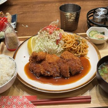Curry Hyuga - This is the non-curry dinner set. Don't sleep on that spaghetti. It's killer. - Japanese Curry Near Me - Burlingame, California