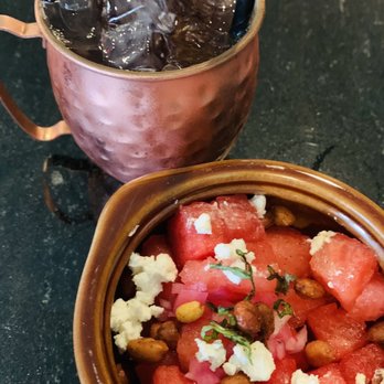 Mesa - Watermelon, feta, and peanuts... who knew this would actually be refreshingly delicious - Indian Near Me - Jacksonville, Florida Mesa - Watermelon, feta, and peanuts... who knew this would actually be refreshingly delicious - Indian Near Me - Jacksonville, Florida