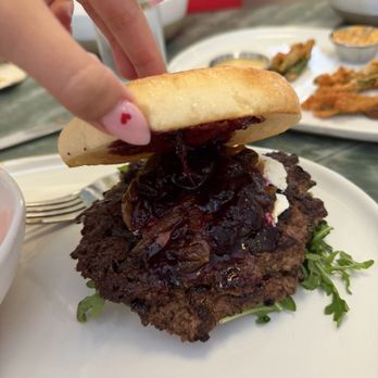Meeting House - Blue goat double smashed beef burger - Diners Near Me - Tampa, Florida