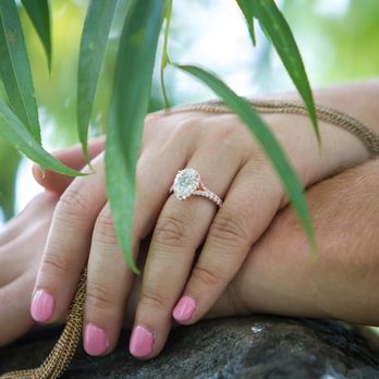 Jangmi - Perfect rose gold pear shaped engagement ring from Jangmi!! - Jewelry Near Me - New York, New York