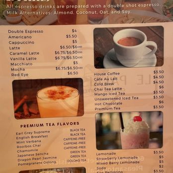 Le Palais Sucre - Menu - drinks (alcohol not shown) - Creperies Near Me - Pleasanton, California Le Palais Sucre - Menu - drinks (alcohol not shown) - Creperies Near Me - Pleasanton, California