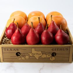 Crockett Farms Gift Fruit Shippers - Red it Is... Starkrimson Pears & Ruby Red Grapefruit
