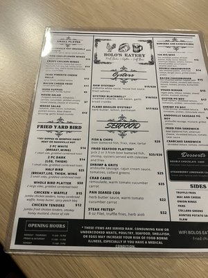 Menu photo 2 Bolo's Eatery Richmond, VA Menu photo 2 Bolo's Eatery Richmond, VA