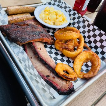 Slo' Bones BBQ Smokehaus - 3 meat combo - Barbeque Near Me - Frankenmuth, Michigan Slo' Bones BBQ Smokehaus - 3 meat combo - Barbeque Near Me - Frankenmuth, Michigan