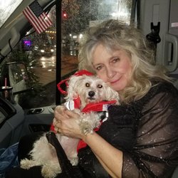 Fast Car Service - Mascot Baxter w/momma Mrs. Rick, at the end of this year's New Year's Eve!