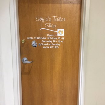 Sofia's Tailor Shop - Doorway after walking hallway - Sewing & Alterations Near Me - Fayetteville, Arkansas Sofia's Tailor Shop - Doorway after walking hallway - Sewing & Alterations Near Me - Fayetteville, Arkansas