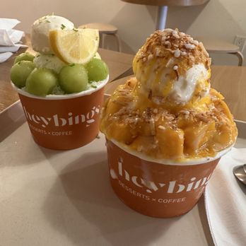 Heybings - Mango and seasonal melon. Phenomenal! - Desserts Near Me - Costa Mesa, California