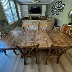 Cameron Home - Our refinished table and newly purchased chairs.