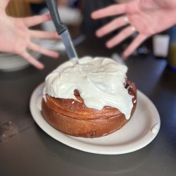 The Virginian Restaurant - Huge cinnamon roll! So good! - American Near Me - Jackson, Wyoming The Virginian Restaurant - Huge cinnamon roll! So good! - American Near Me - Jackson, Wyoming