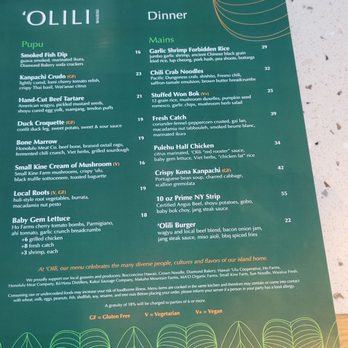 Olili - Dinner menu : May 2024 - Desserts Near Me - Honolulu, Hawaii Olili - Dinner menu : May 2024 - Desserts Near Me - Honolulu, Hawaii