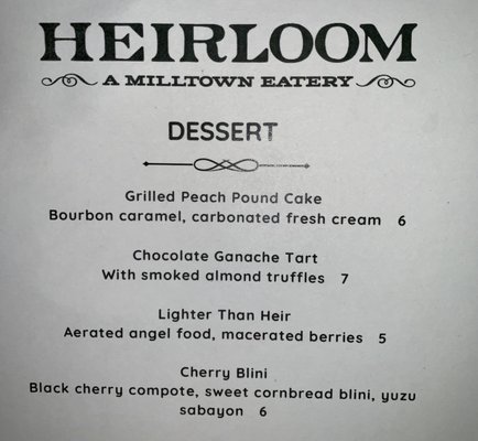 Menu photo 7 Heirloom - A Milltown Eatery Spartanburg, SC