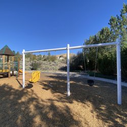 Antelope Ridge Park - The swings.