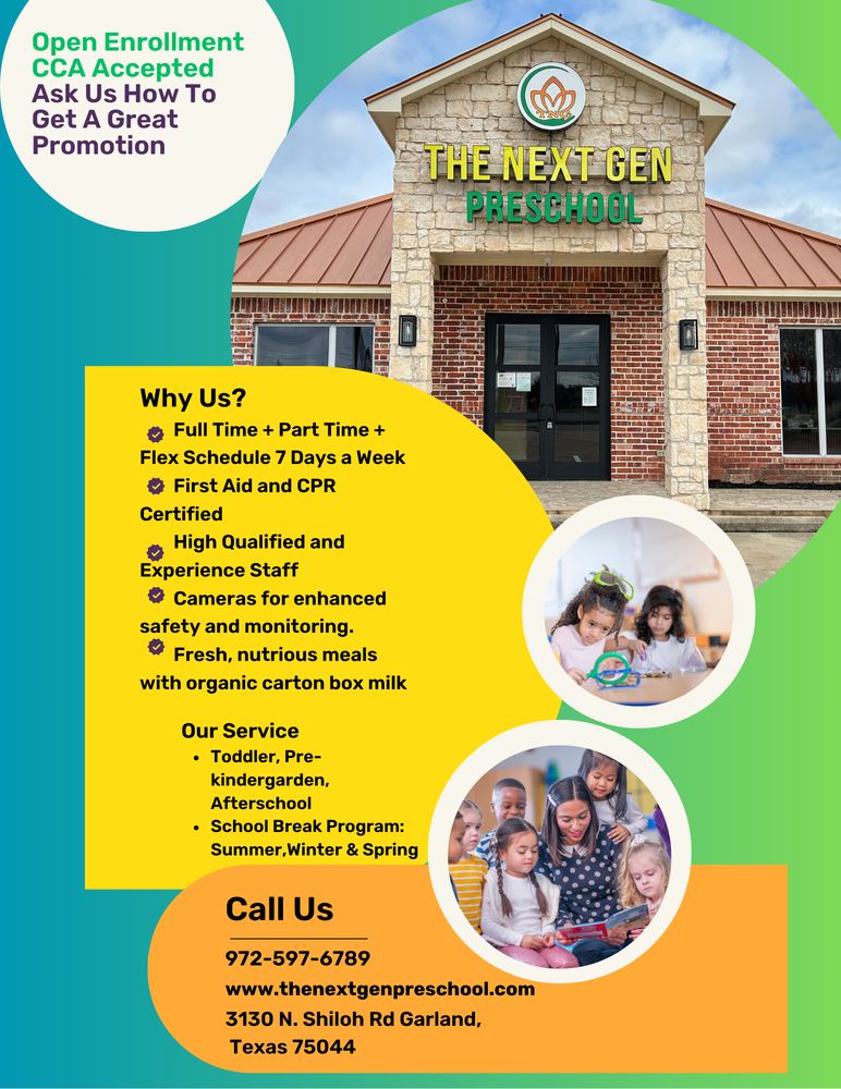 The Next Gen Preschool - childcare center in Garland, TX