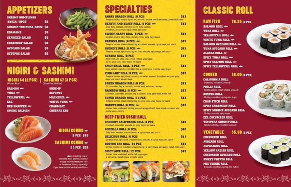 Menu photo 1 DJ Hibachi & Sushi Aurora, OH Menu photo 1 DJ Hibachi & Sushi Aurora, OH