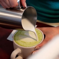 Crave Coffee Bar - Matcha Latte Art