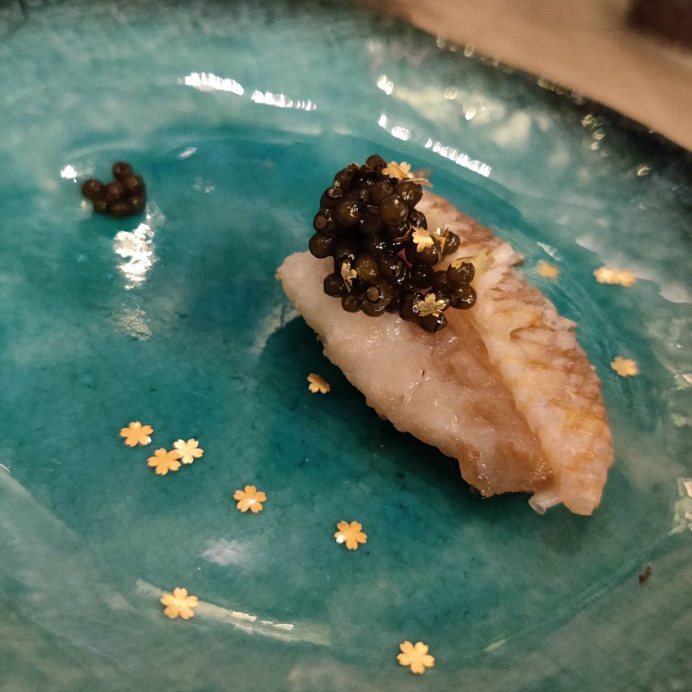 Sushi Lab Rooftop - Tail Fish + Beluga Caviar + 24k Gold - Japanese Near Me - New York, New York Sushi Lab Rooftop - Tail Fish + Beluga Caviar + 24k Gold - Japanese Near Me - New York, New York