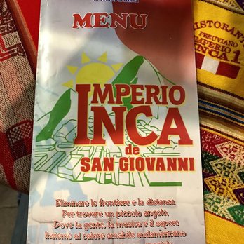 Imperio Inca 1 - Menu - Peruvian Near Me - Rome, RM Imperio Inca 1 - Menu - Peruvian Near Me - Rome, RM