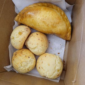 PiniPico Coffee & Empanadas - Guava and cheese empanada, pāo de Queijo (Brazilian cheese bread) they were all warmed up for us. - Brazilian Near Me - Chicago, Illinois