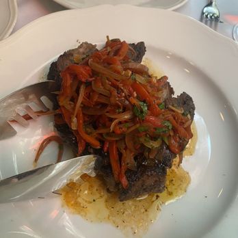 Carbone - Pork Chop & Peppers - Italian Near Me - New York, New York Carbone - Pork Chop & Peppers - Italian Near Me - New York, New York