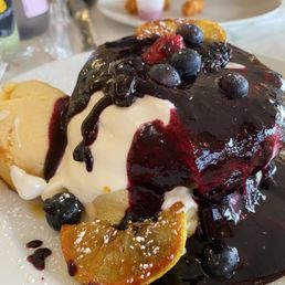 Blueberry cheese pancake Blueberry cheese pancake