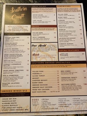 Menu photo 3 Southern Craft BBQ Bristol, VA Menu photo 3 Southern Craft BBQ Bristol, VA