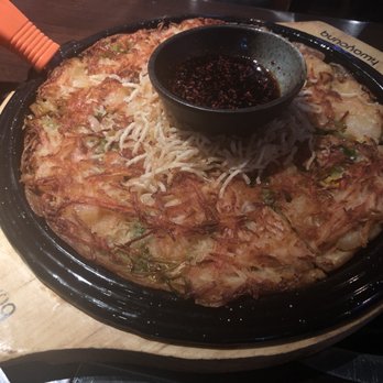 Sooda Korean BBQ - Seafood pancake~ - Korean Near Me - Burnaby, British Columbia Sooda Korean BBQ - Seafood pancake~ - Korean Near Me - Burnaby, British Columbia