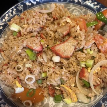 Thai Chili - Thai Style BBQ Pork Fried Rice. Unfortunately they cut down on the BBQ pork. You used to get lots of huge chunks! - Thai Near Me - Henderson, Nevada