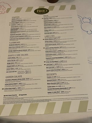 Menu photo 2 Brio Italian Grille Lyndhurst, OH