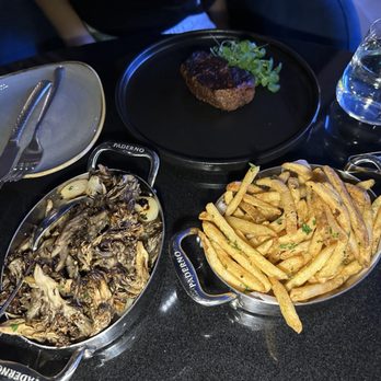 The Maple Room - Seared Mushrooms and Pearl onions, Truffle Fries - American Near Me - Vienna, Virginia The Maple Room - Seared Mushrooms and Pearl onions, Truffle Fries - American Near Me - Vienna, Virginia