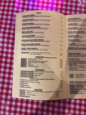 Menu photo 7 Tere's Mexican Grill Los Angeles, CA Menu photo 7 Tere's Mexican Grill Los Angeles, CA