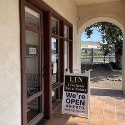Live Scan, Tax and Notary - Entrance