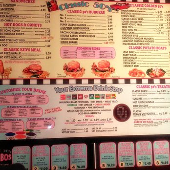 Classic 50's Drive-In - menu board - Fast Food Near Me - Norman, Oklahoma Classic 50's Drive-In - menu board - Fast Food Near Me - Norman, Oklahoma