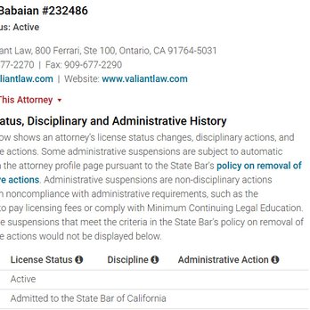 Valiant Law - Reinstatement Employment Lawyer California - Employment Law Near Me - Ontario, California