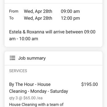 The Help Cleaning Services - The fee - Worth every penny! - Home Cleaning Near Me - Glendale, California
