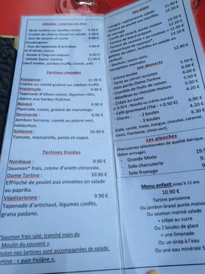 Menu photo 2 Dame Tartine Paris, 75 Menu photo 2 Dame Tartine Paris, 75