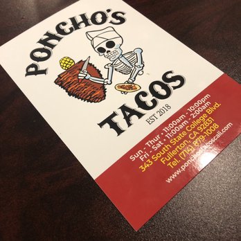 Ponchos Tacos - Mexican Near Me - Fullerton, California Ponchos Tacos - Mexican Near Me - Fullerton, California