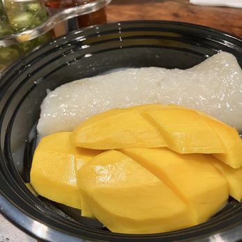Palm Thai Cafe - Mango Sticky Rice (comfort food): It's warm sweet sticky rice with ripe mango. It's the perfect way to end a day. - Thai Near Me - San Diego, California Palm Thai Cafe - Mango Sticky Rice (comfort food): It's warm sweet sticky rice with ripe mango. It's the perfect way to end a day. - Thai Near Me - San Diego, California
