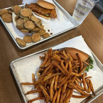 Super Chix - Nashville Hot Blackened Cajun Hand-Cut Fries Fried Pickles - Sandwiches Near Me - Chesapeake, Virginia Super Chix - Nashville Hot Blackened Cajun Hand-Cut Fries Fried Pickles - Sandwiches Near Me - Chesapeake, Virginia
