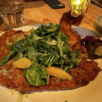 Brava Cucina - Pork Milanese - so well portioned and crispy in all the right ways! - Wine Bars Near Me - Weymouth, Massachusetts