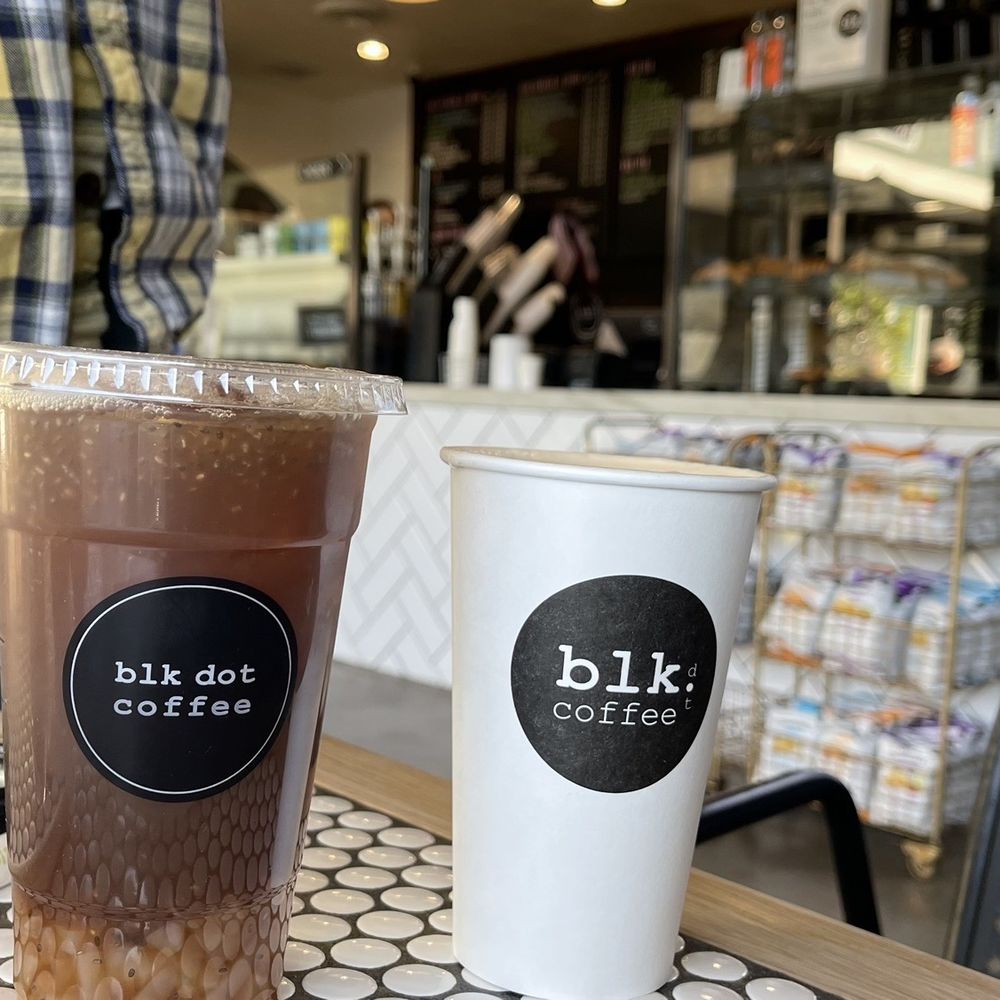 Blk Dot Coffee - Iced Lychee Peach Black Tea Got VT M coffee - Coffee & Tea Near Me - Laguna Beach, California Blk Dot Coffee - Iced Lychee Peach Black Tea Got VT M coffee - Coffee & Tea Near Me - Laguna Beach, California