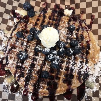 The Maple Counter Cafe - Gluten free blueberry lemon waffle. - Breakfast & Brunch Near Me - Walla Walla, Washington The Maple Counter Cafe - Gluten free blueberry lemon waffle. - Breakfast & Brunch Near Me - Walla Walla, Washington