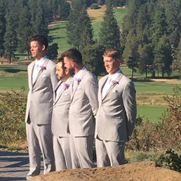"You can't wear glasses during the wedding, it will ruin the photos" - Kim, the wedding coordinator. Notice how happy the groomsmen look. "You can't wear glasses during the wedding, it will ruin the photos" - Kim, the wedding coordinator. Notice how happy the groomsmen look.