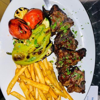 It's Greek To Me - Grilled Lamb Chops ( With Greek Fries and Grilled Vegetables) - Greek Near Me - Clifton, New Jersey It's Greek To Me - Grilled Lamb Chops ( With Greek Fries and Grilled Vegetables) - Greek Near Me - Clifton, New Jersey