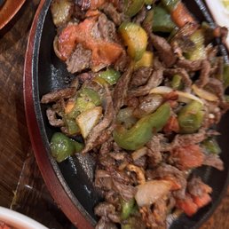 Steak fajitas