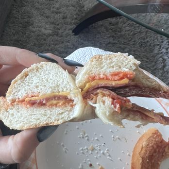 NY Bagel Cafe - Taylor ham, cheese salt bagel - Breakfast & Brunch Near Me - Virginia Beach, Virginia NY Bagel Cafe - Taylor ham, cheese salt bagel - Breakfast & Brunch Near Me - Virginia Beach, Virginia